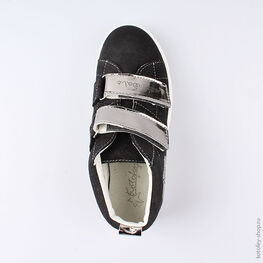 552138-21 Ботинки для девочки чер-срб фото №4