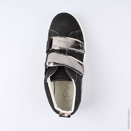 552138-21 Ботинки для девочки чер-срб фото №4