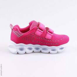 344233-71 Кроссовки с LED-подсветкой на подошве для девочки фуксия фото №2