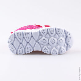 344233-71 Кроссовки с LED-подсветкой на подошве для девочки фуксия фото №3