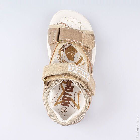 324005-24 Сандалии для мальчики бежевый фото №4