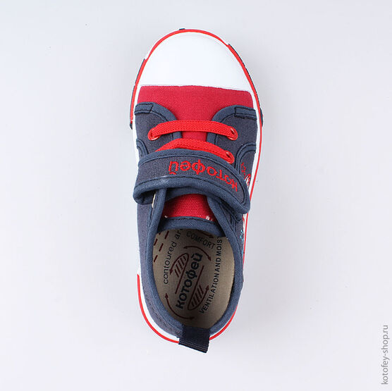 331131-11 Кеды для мальчики син-кра фото №4