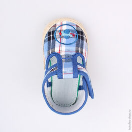 001058-11 Пинетки для мальчики син-бел фото №4