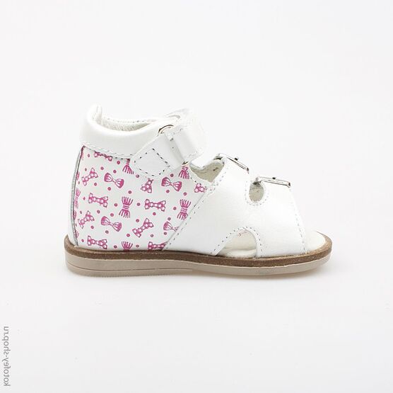 022075-21 Туфли летние для девочки белый фото №2