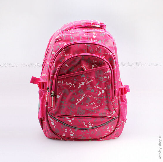 02804044-20 Рюкзак для девочки роз-сер фото №3