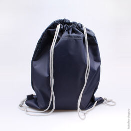 02808025-20 Мешок для сменной обуви для девочки темно-синий фото №3