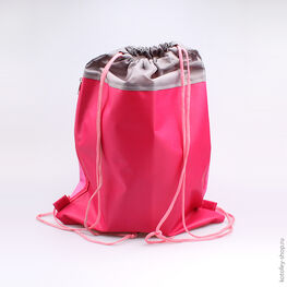 02808025-22 Мешок для сменной обуви для девочки фуксия фото №3