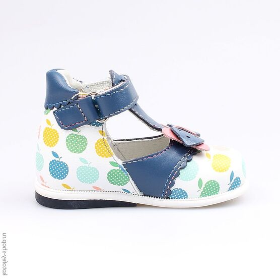 032080-22 Туфли для девочки син-бел-роз фото №2