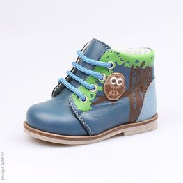 052128-21 Ботинки для мальчики светло-синий