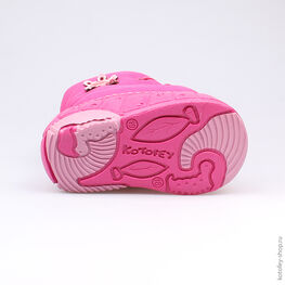 061007-41 Сапожки для девочки фуксия фото №3