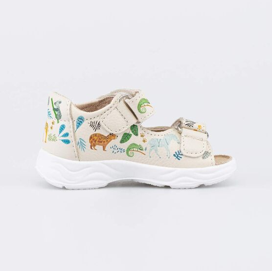 022167-21 Детские сандалии для мальчика Первые шаги для мальчики бежевый,разноцветный фото №2