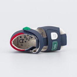 022168-21 Детские сандалии для мальчика Первые шаги для мальчики синий,зеленый,красный фото №4