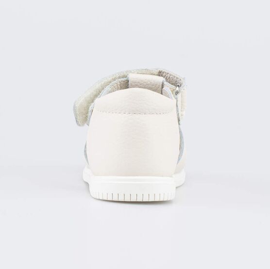 022169-21 Кожаные сандалии с бантиком Первые шаги для девочки бежевый фото №5