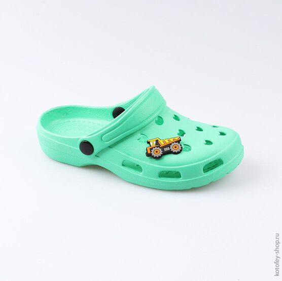03014004-40 Украшение для обуви Самосвал для мальчики желтый фото №2