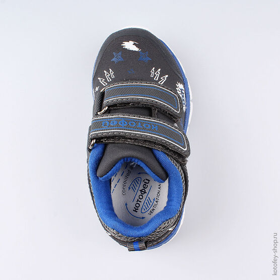144112-72 Всепогодные кроссовки из материала SoftShell для мальчики сер-син фото №4