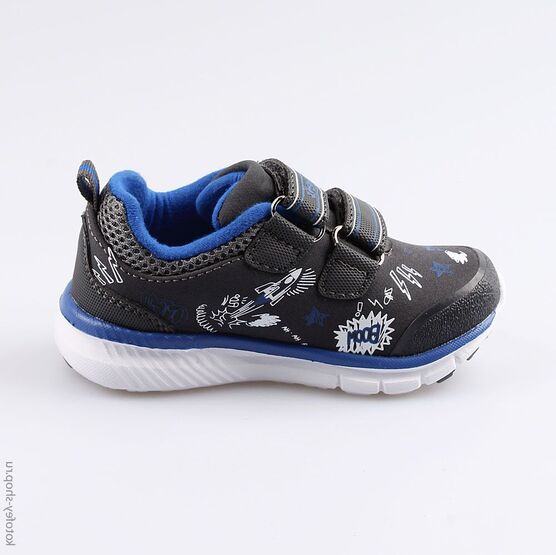 144112-72 Всепогодные кроссовки из материала SoftShell для мальчики сер-син фото №2