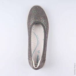 632270-21 Туфли для девочки серый фото №4