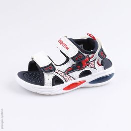 324023-13 Пляжная обувь с LED-подсветкой для мальчики бел-син