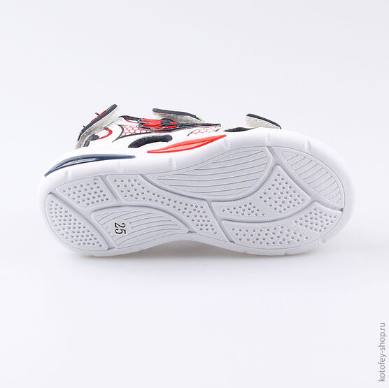 324023-13 Пляжная обувь с LED-подсветкой для мальчики бел-син фото №3