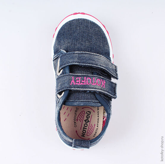 231147-11 Кеды для девочки син-фук фото №4