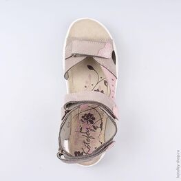 522113-22 Босоножки для девочки сер-роз фото №4