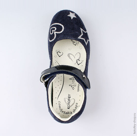 432142-21 Туфли для девочки светло-синий фото №4