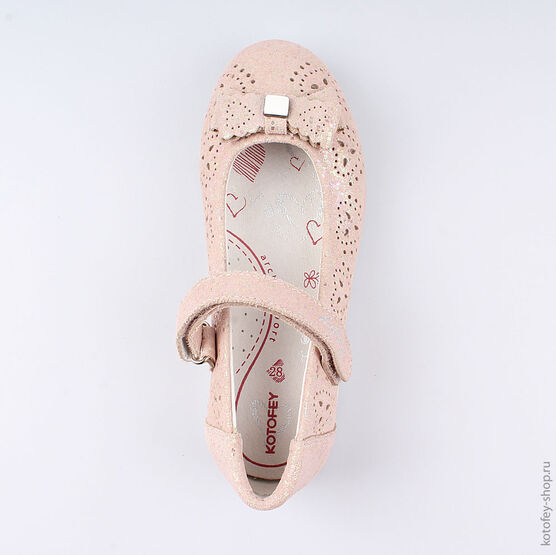 332114-22 Туфли для девочки розовый фото №4