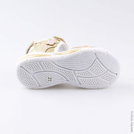 324016-12 Пляжная обувь с LED-подсветкой для девочки золотой фото №3