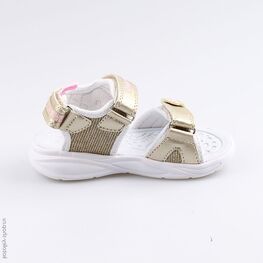 324016-12 Пляжная обувь с LED-подсветкой для девочки золотой фото №2