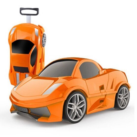 02012002-40 Чемодан-машинка оранжевый для универсальные оранжевый