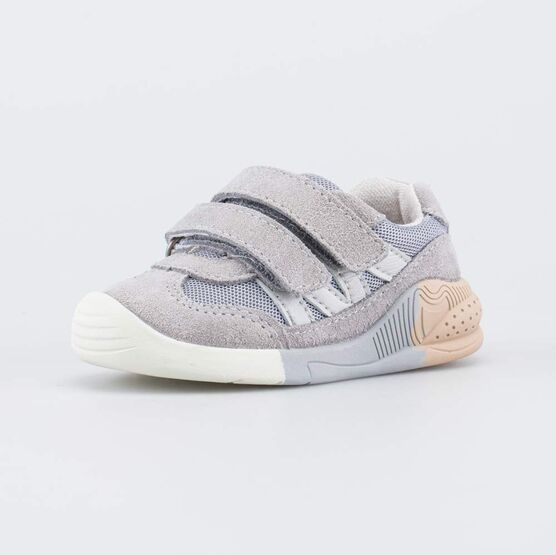 144299-71 Детские кроссовки на липучках для мальчики серый