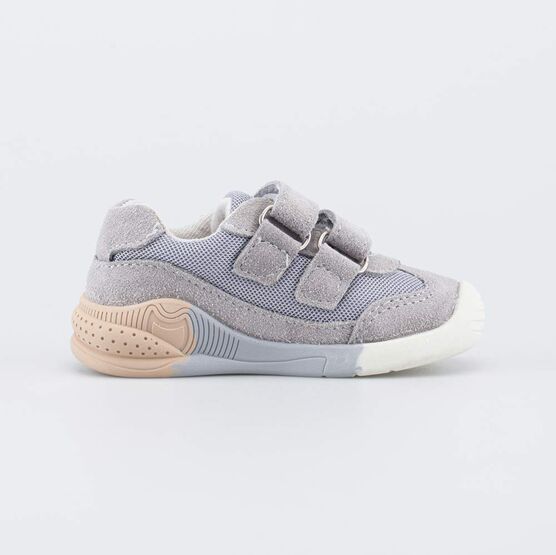 144299-71 Детские кроссовки на липучках для мальчики серый фото №2