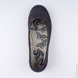 632172-26 Туфли для девочки светло-синий фото №4