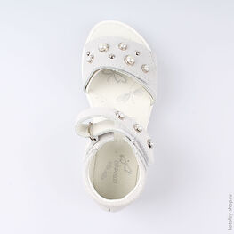 322076-21 Босоножки для девочки серебрист. фото №4