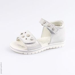322076-21 Босоножки для девочки серебрист.