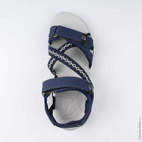 724005-13 Пляжная обувь для девочки светло-синий фото №4