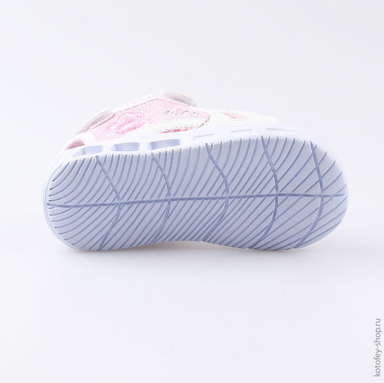 124002-12 Пляжная обувь с LED-подсветкой для девочки персиковый фото №3
