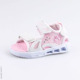 124002-12 Пляжная обувь с LED-подсветкой для девочки персиковый