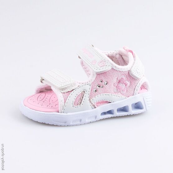 124002-12 Пляжная обувь с LED-подсветкой для девочки персиковый