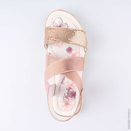 524055-22 Босоножки для девочки розовый фото №4