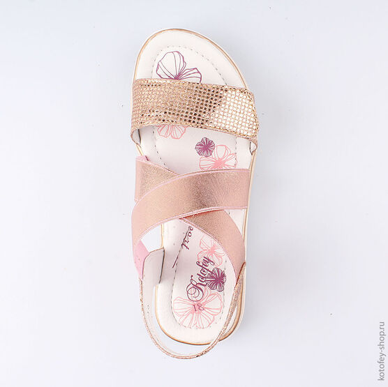 524055-22 Босоножки для девочки розовый фото №4