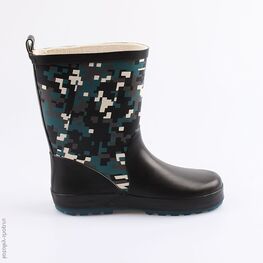 566169-11 Резиновые сапоги для мальчики чер-сер фото №2