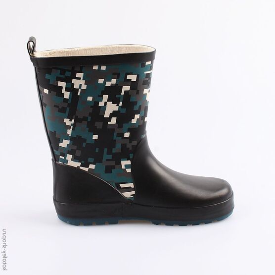 566169-11 Резиновые сапоги для мальчики чер-сер фото №2