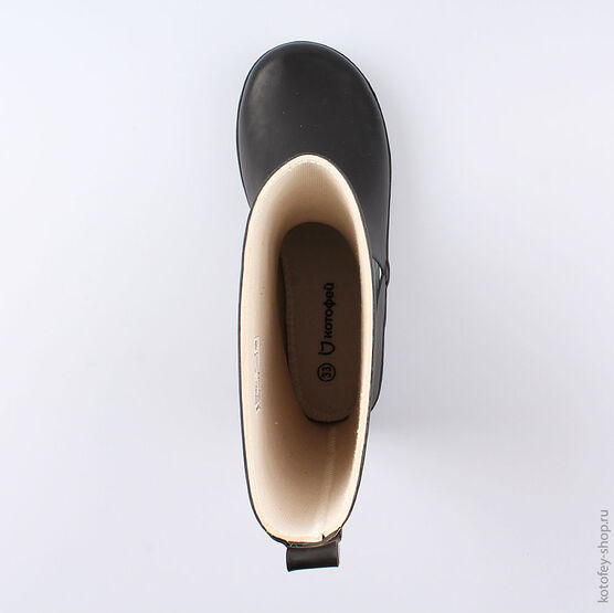 566169-11 Резиновые сапоги для мальчики чер-сер фото №4