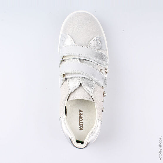 532196-22 Полуботинки для девочки серебрист. фото №4