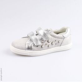 532196-22 Полуботинки для девочки серебрист.