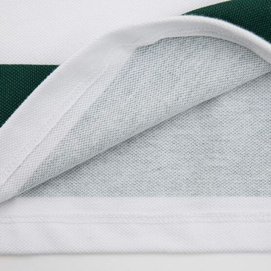 07701008-40 Футболка поло в полоску для мальчика для мальчики белый,зеленый фото №4