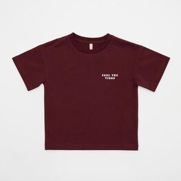 07702073-40 Детская футболка из трикотажного полотна футер для мальчики бордовый