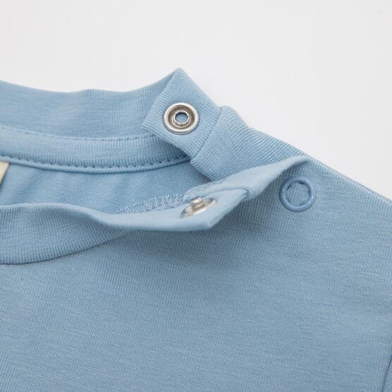 07702074-30 Голубая футболка с принтом для мальчика для мальчики голубой фото №3