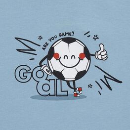 07702074-30 Голубая футболка с принтом для мальчика для мальчики голубой фото №4